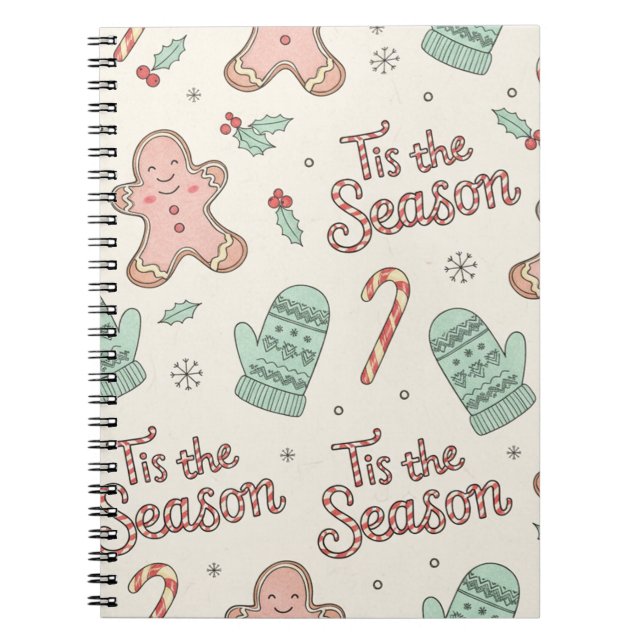 Carnet Tis the Season Christmas Doodle Notebook | Cute  (Devant)