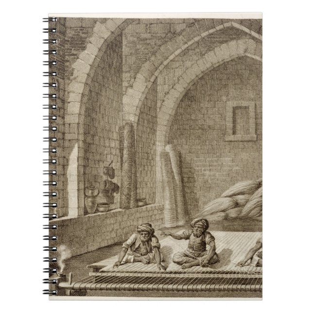 Carnet Tissant une couverture, des arts du volume II et (Devant)