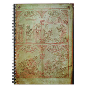 Carnet Tisserand du codex 507 fol.2r, cordonnier,