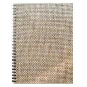 Carnet Tissu arrière - plan marron textile