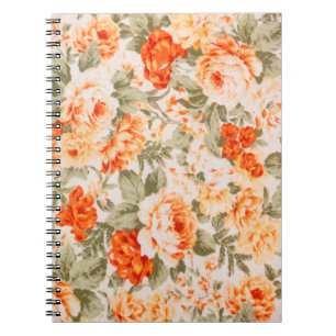 Carnet tissu floral vintage