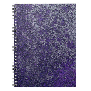 Carnet Tissu métallique rouillé foncé Royal violet Abstra