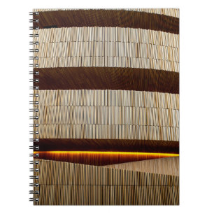 Carnet Tissu rayé noir et blanc