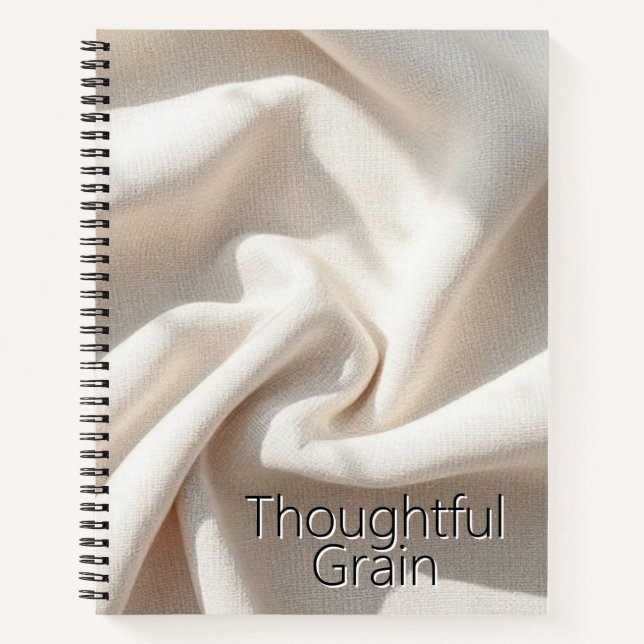 Carnet Tissu Texturé Naturel (Devant)