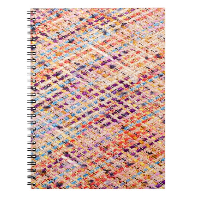 Carnet Tissu texturé : Photographie Abstraite. (Devant)