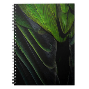 Carnet Tissu vert et noir