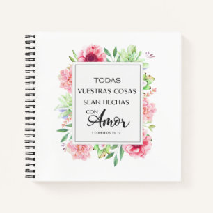 Carnet Todas vuestras cosas sean hechas con amor