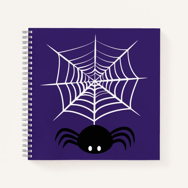 Carnet Toile d'araignée Halloween  (Devant)
