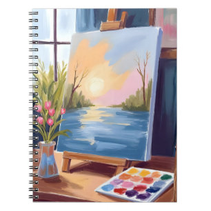 Carnet Toile d'artiste   Peinture aquarelle pastel