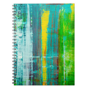 Carnet Toile peinte Abstraite. Peinture à l'huile sur pal