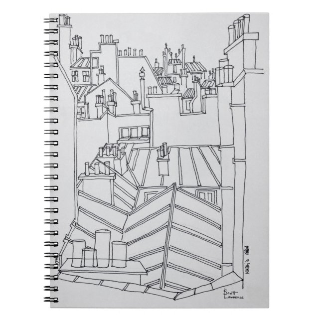 Carnet Toits de Paris, France (Devant)