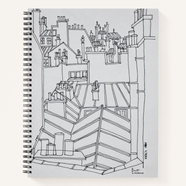 Carnet Toits de Paris, France (Devant)