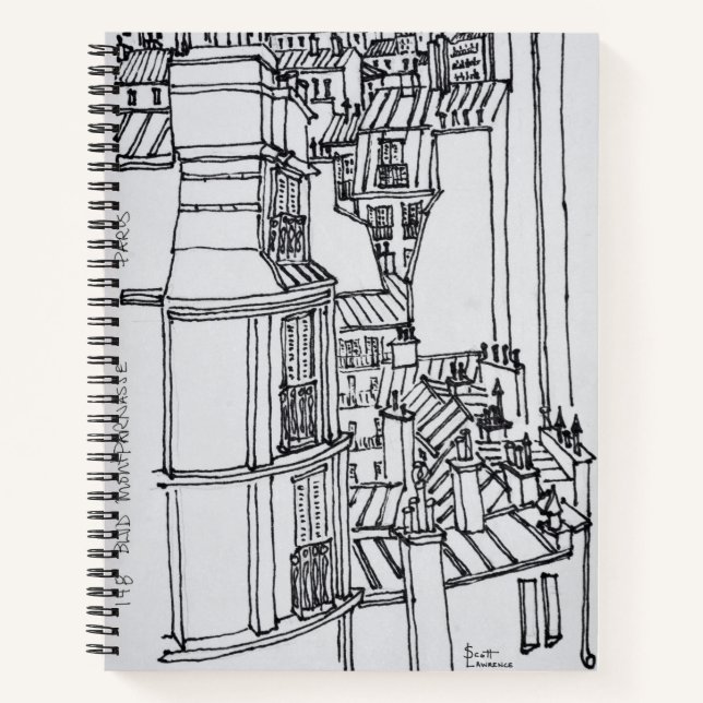 Carnet Toits de style Haussmann | Paris, France (Devant)