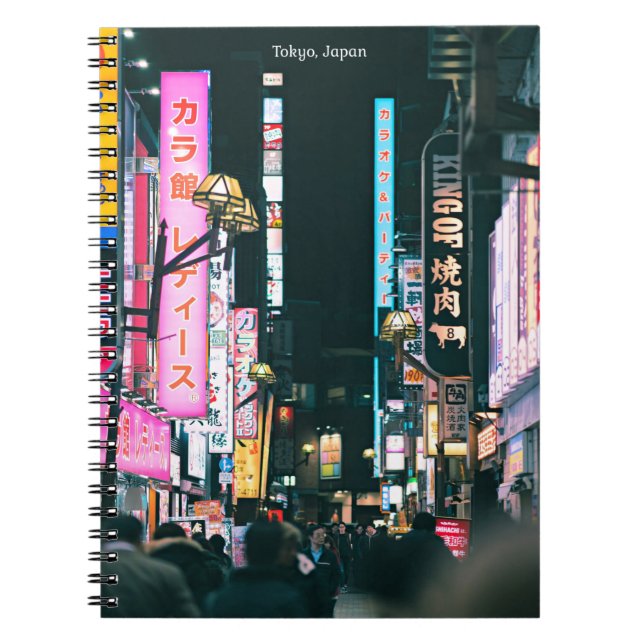 Carnet Tokyo, Japon photo de la vie nocturne (Devant)