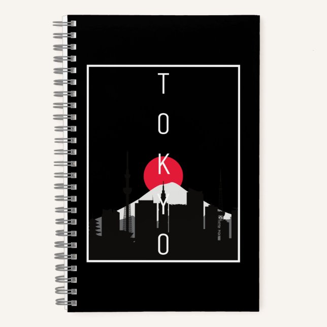 Carnet Tokyo Japon Skyline Mont Fuji (Recto)