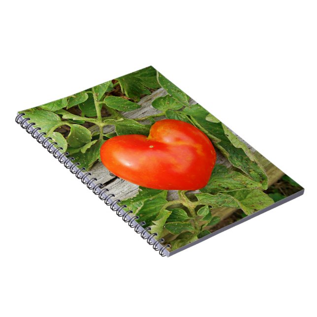 Carnet Tomate en forme de coeur (Côté Droit)