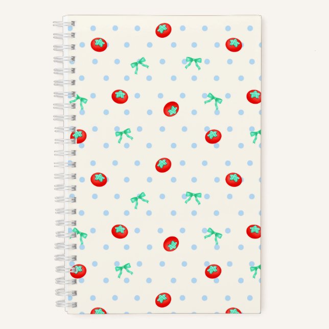 Carnet Tomato Ribbon Dot Ivory (Recto)