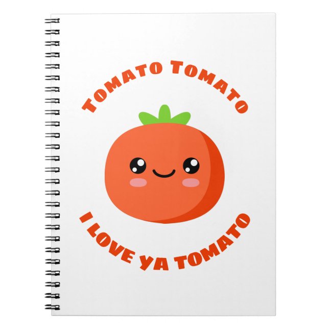 Carnet Tomato tomate j'aime ta tomate (Devant)