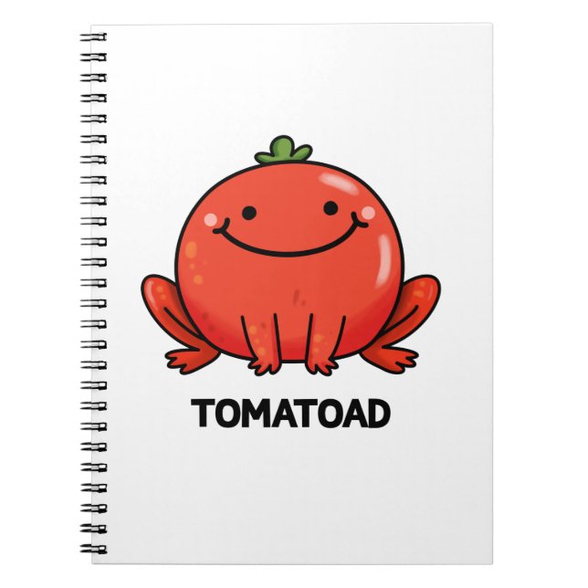 Carnet Tomatoad Drôle de Crapaud Tomate Jeu de mots  (Devant)