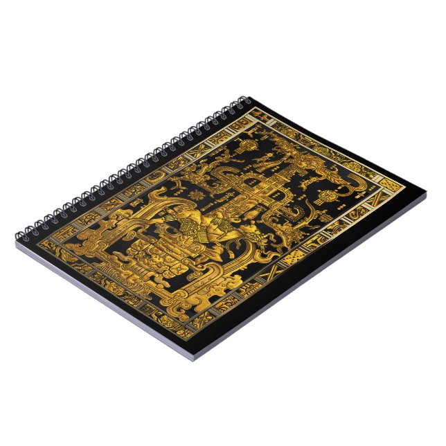 Carnet Tombeau de Pakal - Astronaut Palenque d'or (Côté gauche)