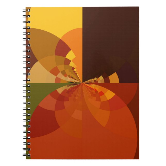Carnet Tonalité Terre Art couleur Abstrait Design d'impre (Devant)
