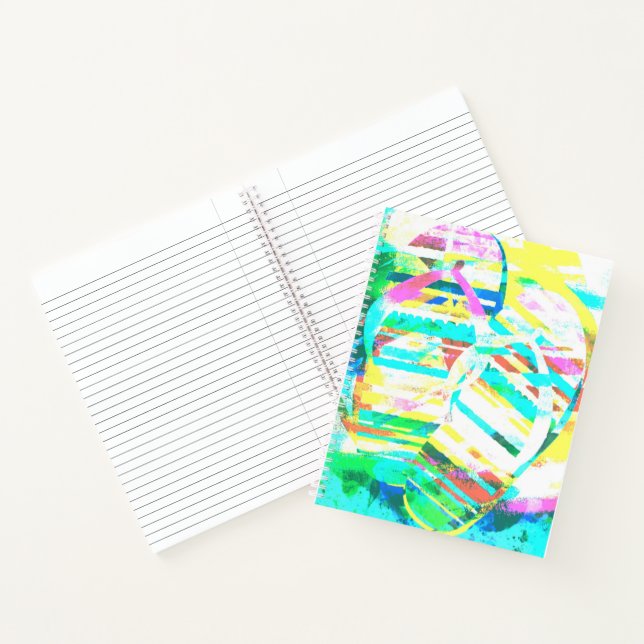 Carnet Tongs abstraits (Intérieur)