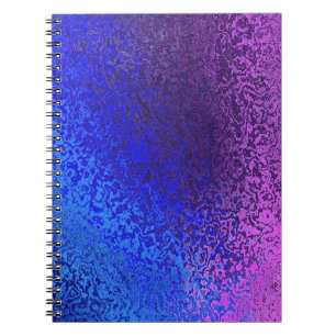 Carnet Tons de Classeur spiral bleu et violet