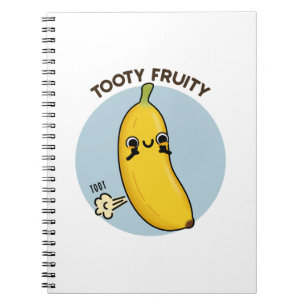 Carnet Tooty Fruity Funny Banana Fruit Pun 
