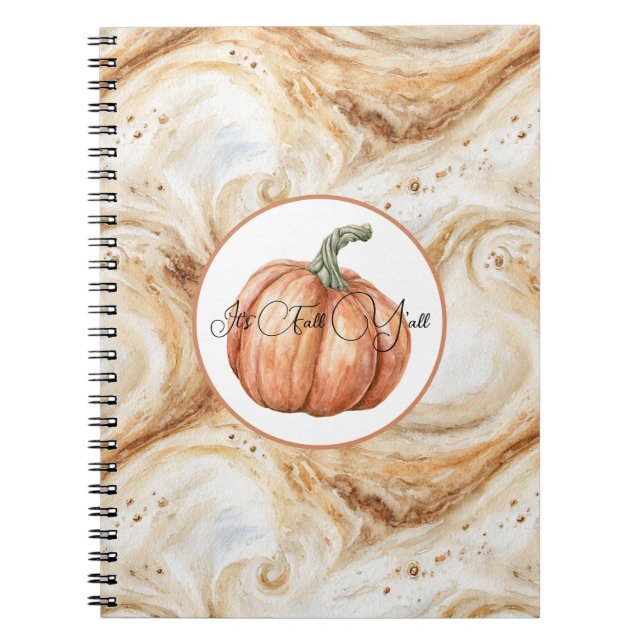 Carnet Torsions de Latte de Citrouille Automne Vous Tous  (Devant)