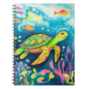 Carnet Tortue à peinture