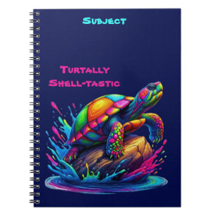 Carnet Tortue colorée