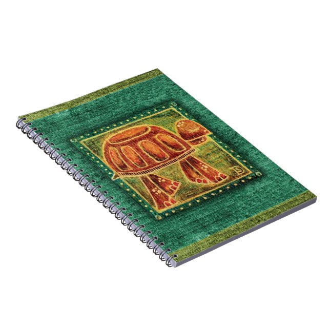 Carnet Tortue de désert au pastel d'huile (Côté Droit)