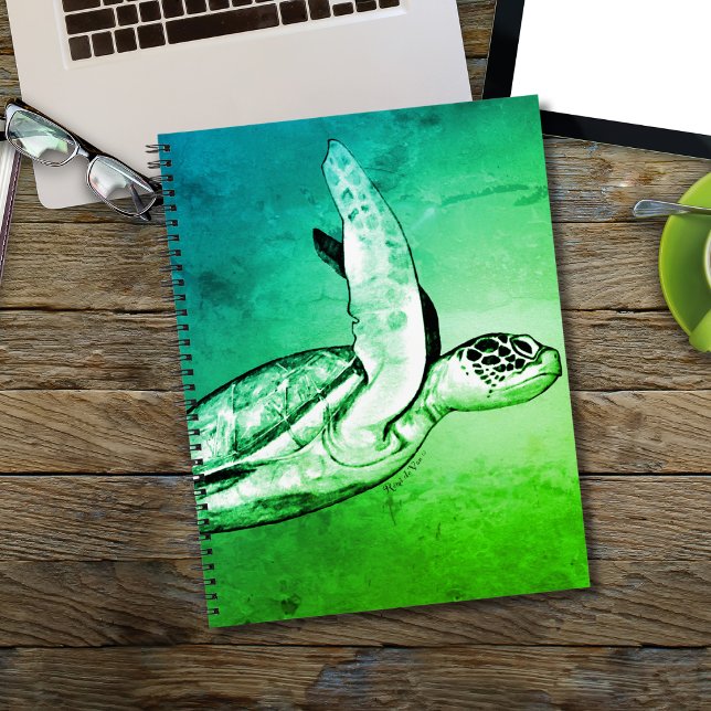 Carnet Tortue de mer Art original  (Créateur téléchargé)