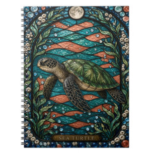 Carnet Tortue de mer Corail Eaux peu profondes Illumina V