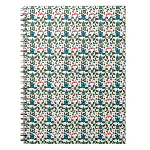 Carnet Tortue de mer tropicale à motif floral   Océan côt