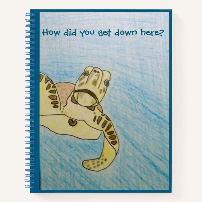 Carnet Tortue de mer verte (Devant)