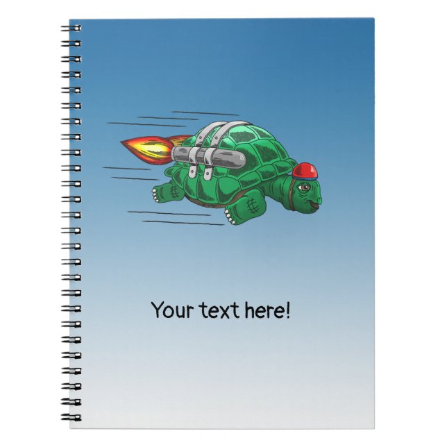 Carnet Tortue Fusée (Devant)