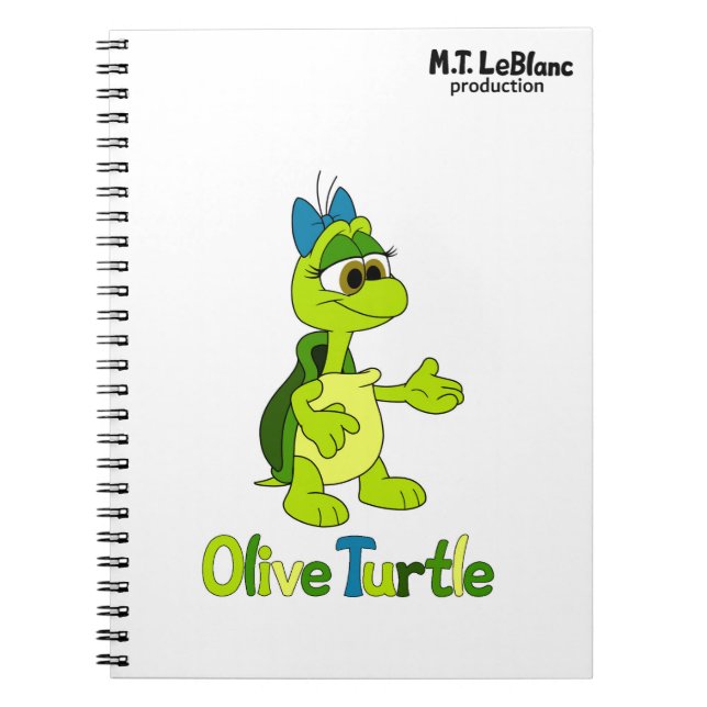 Carnet Tortue Olive  (Devant)