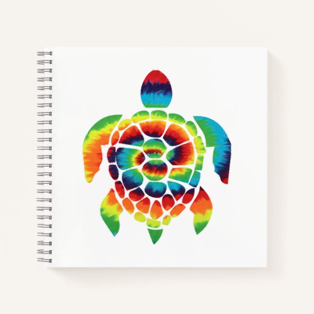 Carnet Tortue Tie-Dye (Devant)