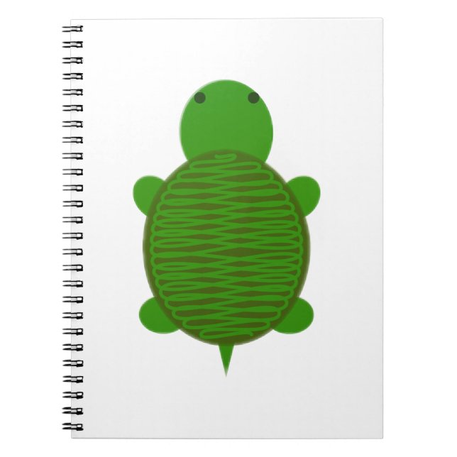Carnet Tortue verte adorable (Devant)