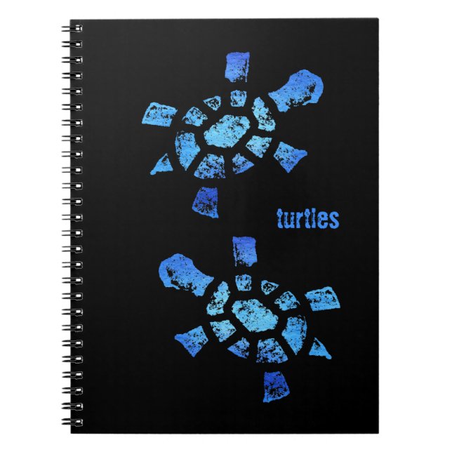 Carnet Tortues de l'eau bleue (Devant)