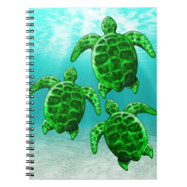 Carnet Tortues de mer vertes (Devant)