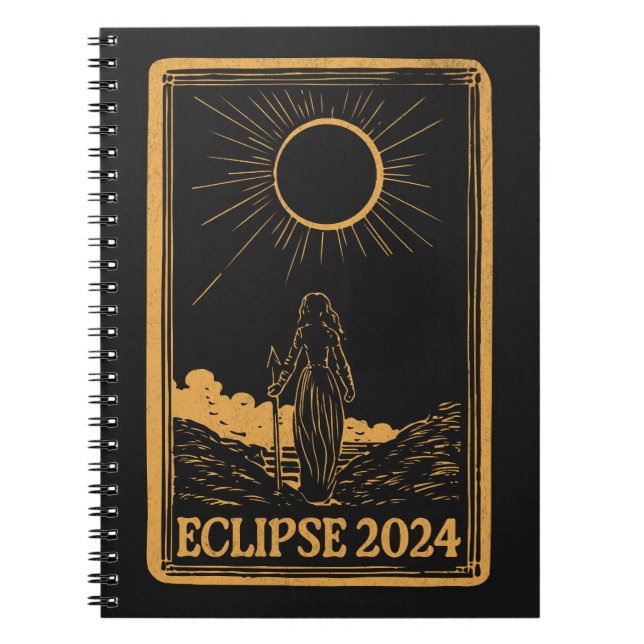 Carnet Total Solaire Eclipse USA 8 avril 2024 Celestial (Devant)