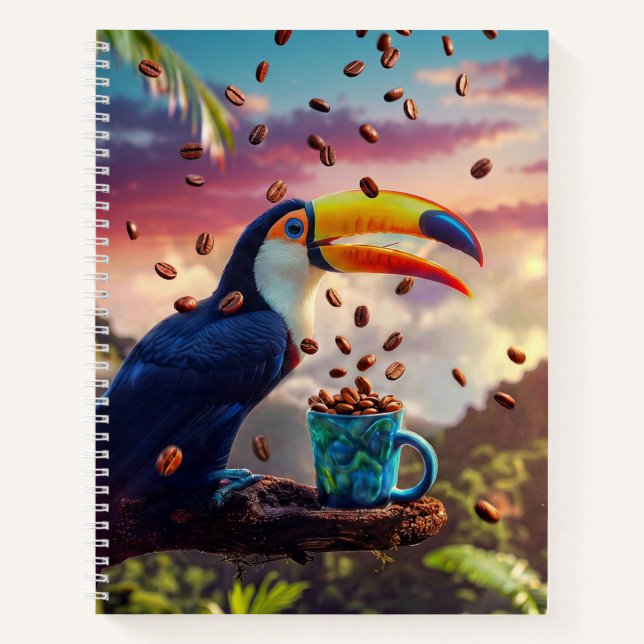CARNET TOUCAN FORÊT TROPICALE FAUNE (Devant)