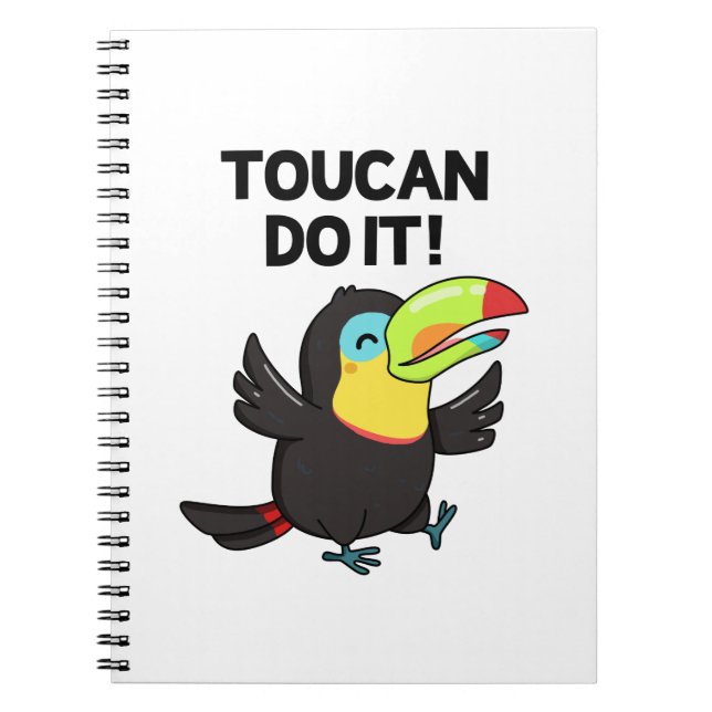 Carnet Toucan Le Faire Drôle Encourageant Le Jeu D'Oiseau (Devant)