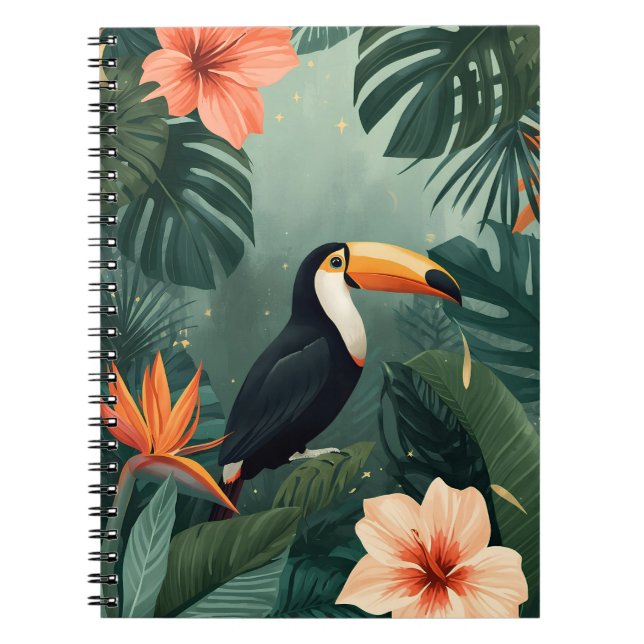 Carnet Toucan Muse Tropical Botanical Notebook (Devant)