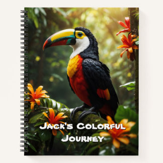 Carnet Toucan personnalisable : une évasion tropic