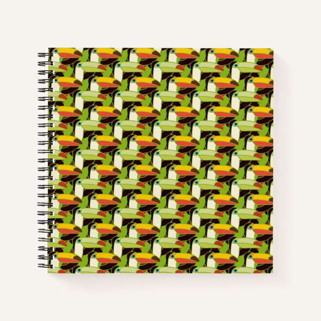 Carnet Toucans colorés (Devant)