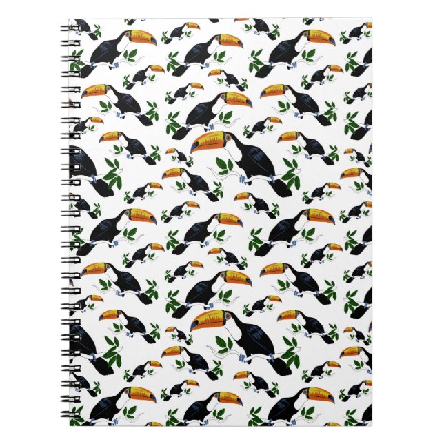 Carnet Toucans tropicaux - Jungle joueuse (Devant)