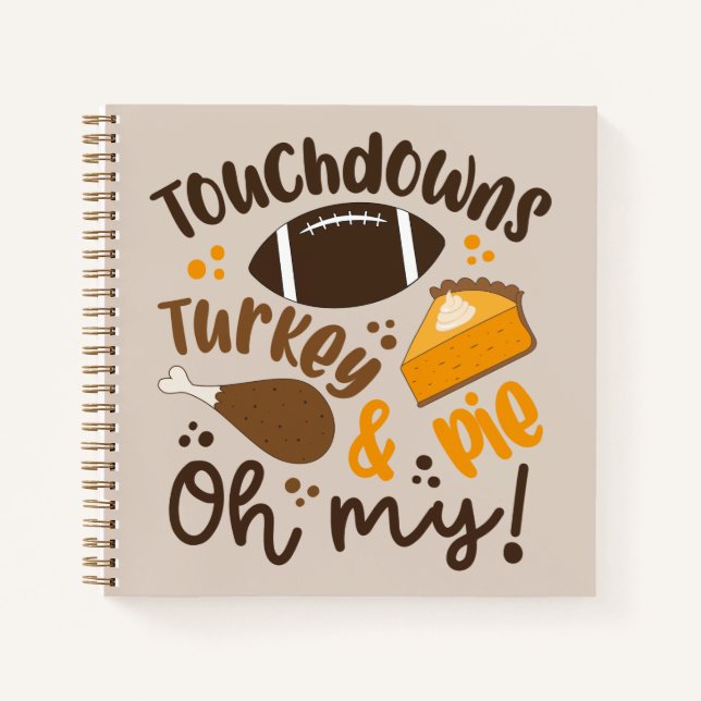 Carnet Touchdowns Turquie & tarte | Oh, mon (Devant)